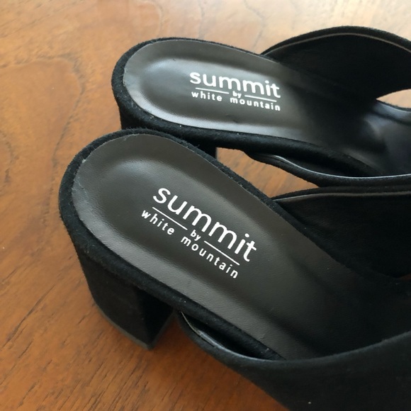 Summit by White Mountain Crisscross Suede Heels - Picture 6 of 10